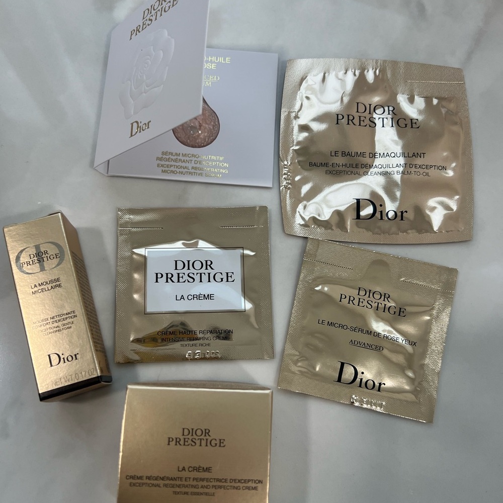Dior Prestige La Creme skincare bundle 6pcs